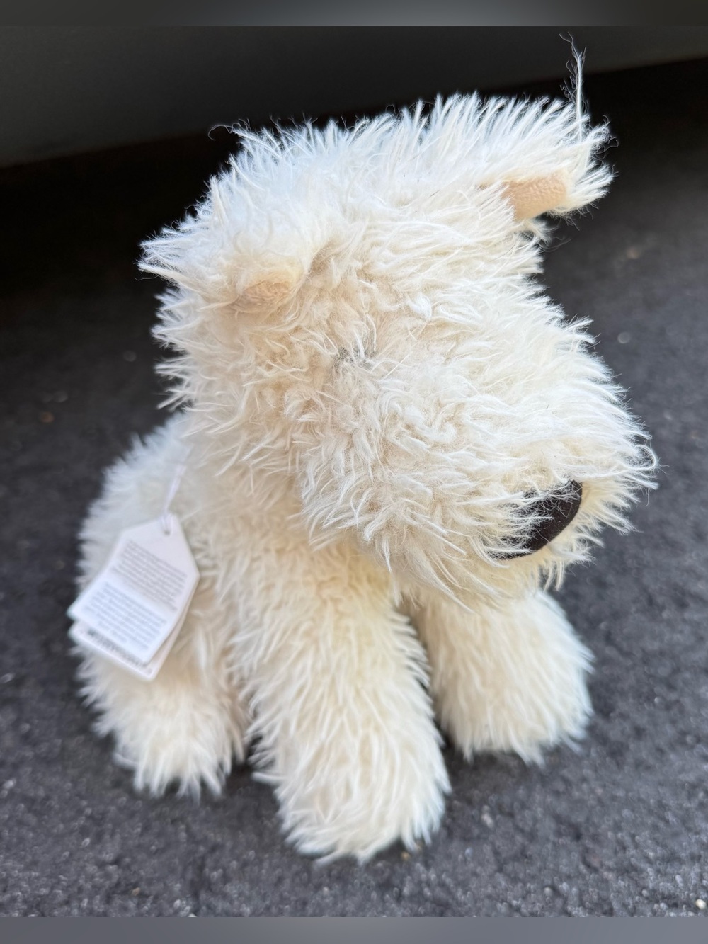 Jellycat London Munro Scottie Dog White Westie Terrier Puppy Plush Toy 10''